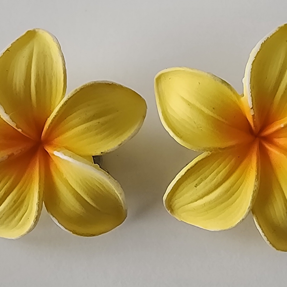 Yellow Floral Earrings